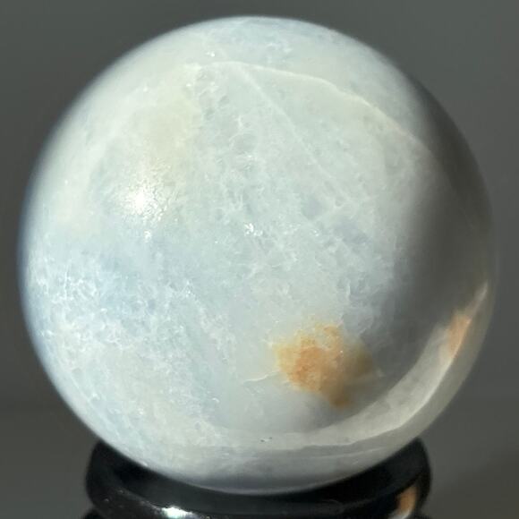 Large Blue Calcite Sphere – Over 3 lbs of Tranquil Beauty - Picture 3 of 11